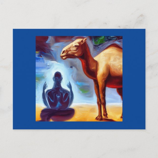 Cartão Postal Camelo 3 da Spirit Animal Camel (Frente)
