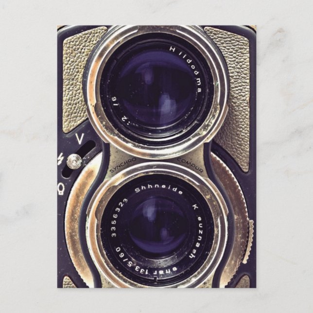 Cartão Postal Câmera antiquada (Frente)