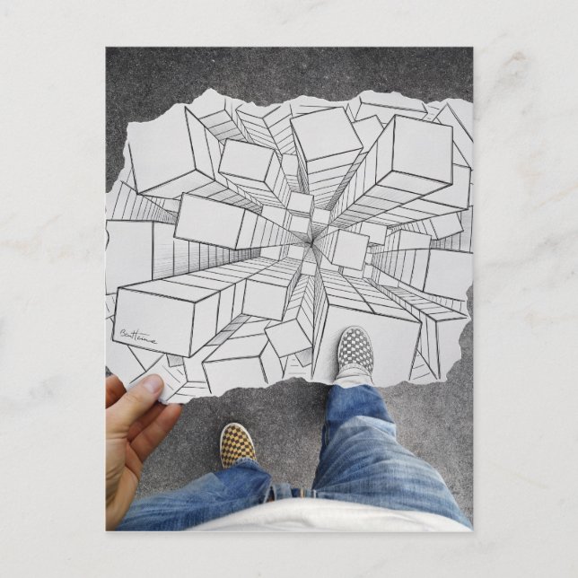 Cartão Postal Câmera De Lápis - Vertigens (Frente)