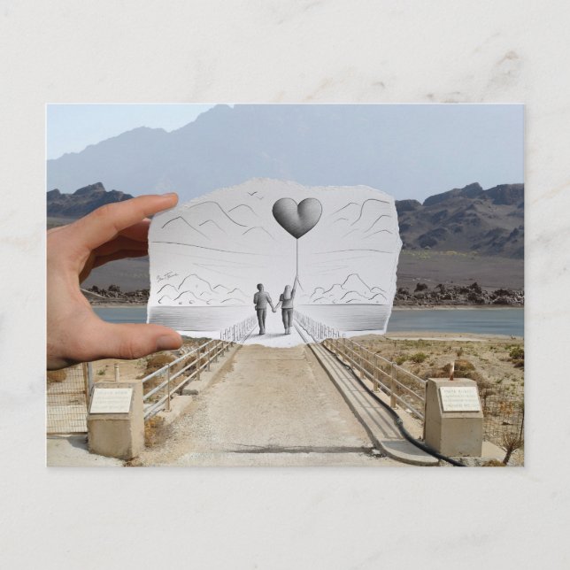 Cartão Postal Câmera De Lápis Vs - Amantes (Frente)