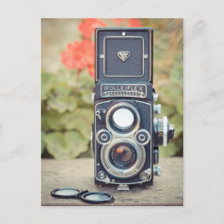 Cartão Postal Câmera de lente dupla antiga