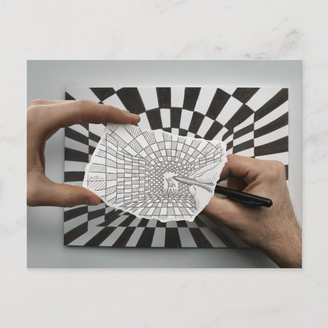 Cartão Postal Câmera Pencil Vs - Geometria (Frente)