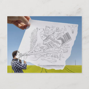 Cartão Postal Câmera Pencil Vs - Inspiração