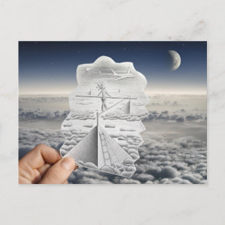 Cartão Postal Câmera Pencil Vs - Tightrope Walker