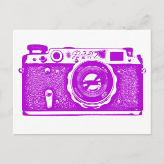 Cartão Postal Câmera Russa soviética - Roxo