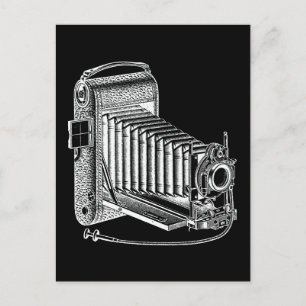 Cartão Postal Câmera Vintage - Câmeras Antigas Retrô Fotográ