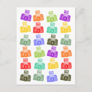 Cartão Postal Câmeras coloridas