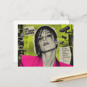 Cartão Postal Câmeras Escondidas Estão em Toda Parte Colagem Dis