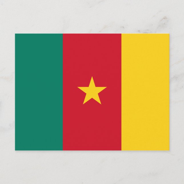 Cartão Postal Cameroon Flag Postcard (Frente)