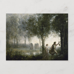 Cartão Postal Camille Corot - Orfeu liderando Eurídice
