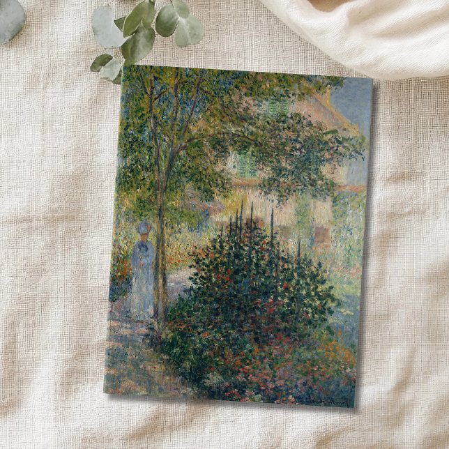 Cartão Postal Camille Monet em Garden Argenteuil (Criador carregado)