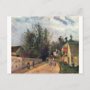 Cartão Postal Camille Pissaro - Treinador, fuelóleo da estrada d