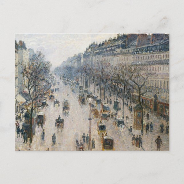 Cartão Postal Camille Pissarro - Boulevard Montmartre (Frente)