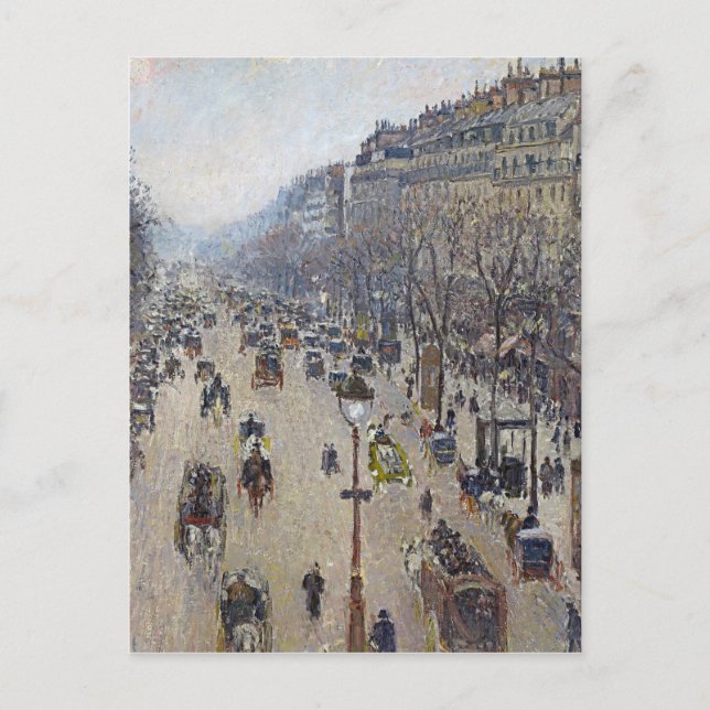 Cartão Postal Camille Pissarro - Boulevard Montmartre (Frente)
