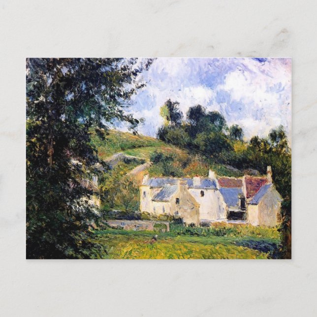 Cartão Postal Camille Pissarro - Casas de Patrimônio, Pontoise (Frente)