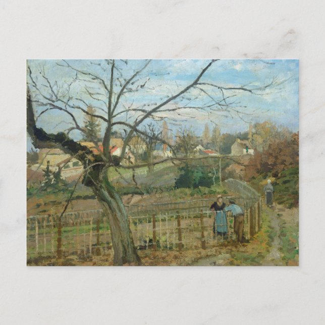 Cartão Postal Camille Pissarro | Cerca de 1872 (óleo na canvas) (Frente)