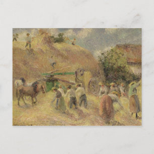 Cartão Postal Camille Pissarro   Colheita, 1883