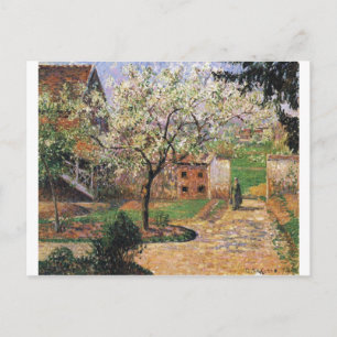 Cartão Postal Camille Pissarro - Flor Plum Tree 1894 Eragny