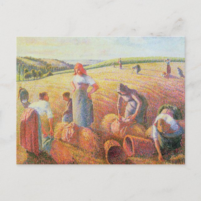 Cartão Postal Camille Pissarro | Gleaners, 1889 (Frente)