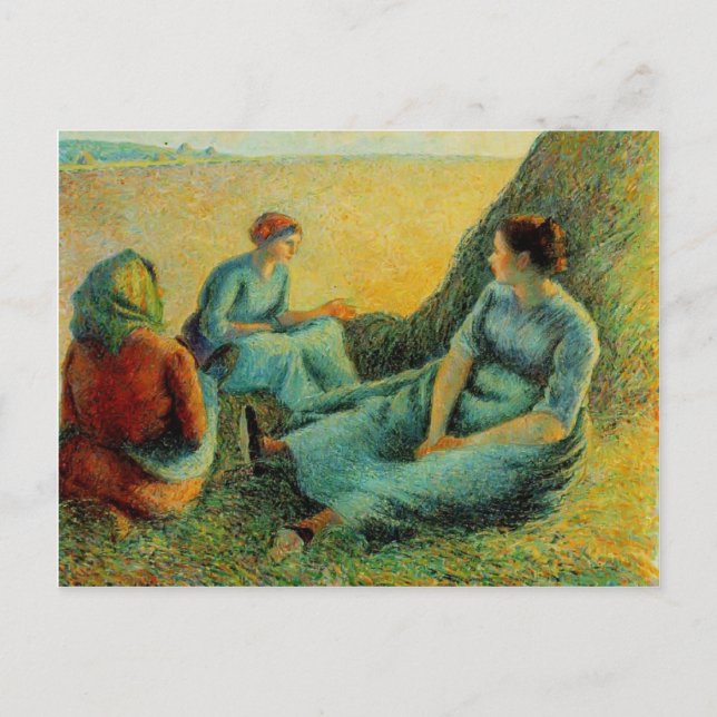 Cartão Postal Camille Pissarro - Hayakers Resting (Frente)