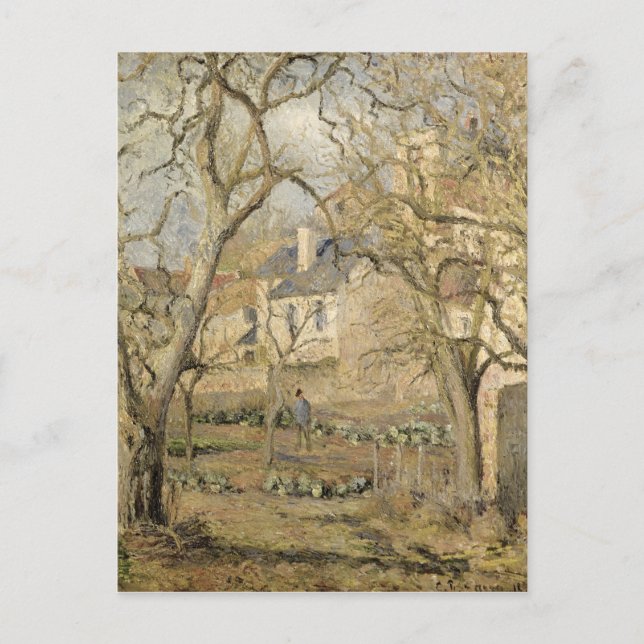 Cartão Postal Camille Pissarro | Jardim Vegetal, 1878 (Frente)