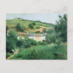 Cartão Postal Camille Pissarro O caminho na aldeia, 1875