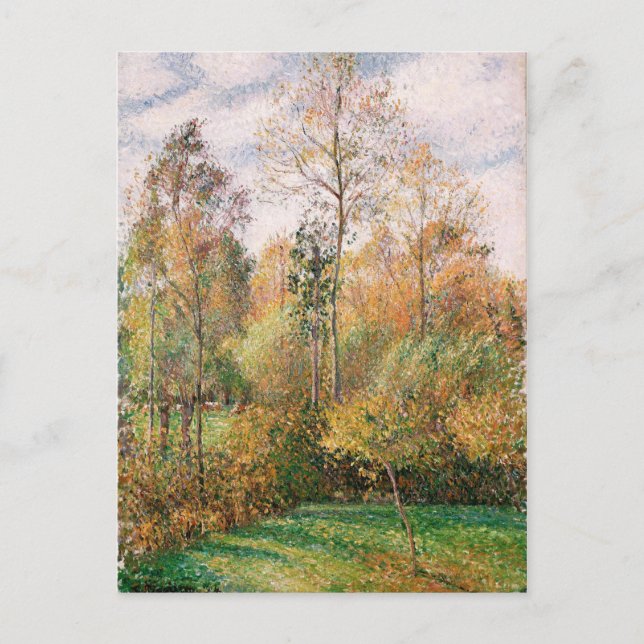 Cartão Postal Camille Pissarro - Outono, Poplars, Eragny (Frente)