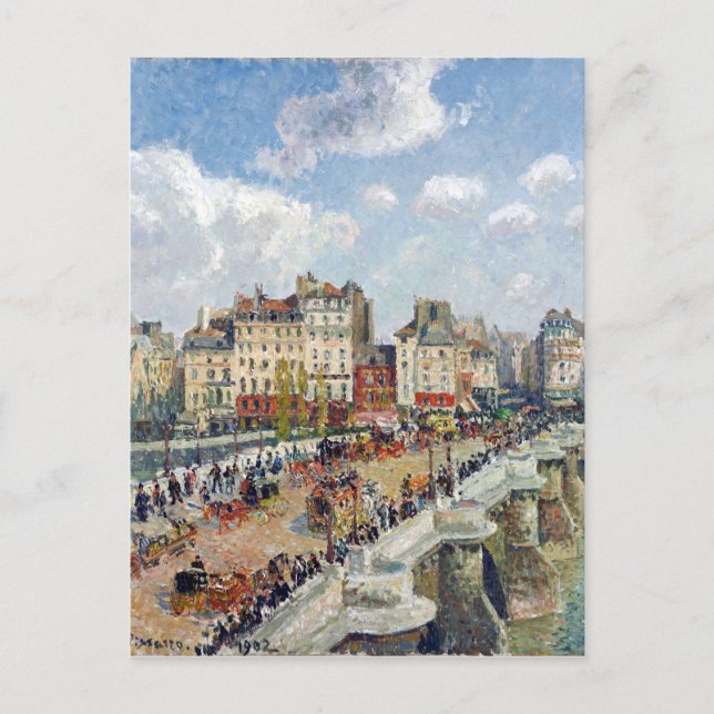 Cartão Postal Camille Pissarro Pont-Neuf (Frente)