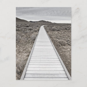 Cartão Postal Caminhada de barro através do deserto