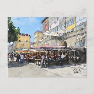 Cartão Postal Caminhando no Porto-Portugal