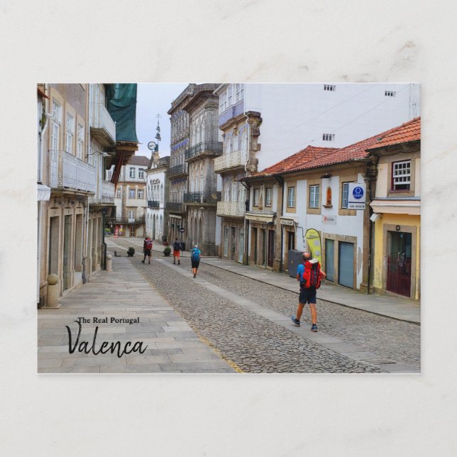 Cartão Postal Caminhando pela Europa - Valenca, Portugal (Frente)