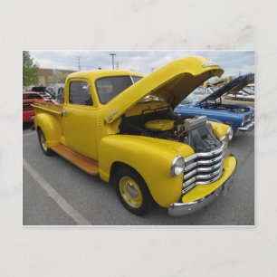 Cartão Postal Caminhão Amarelo Velho