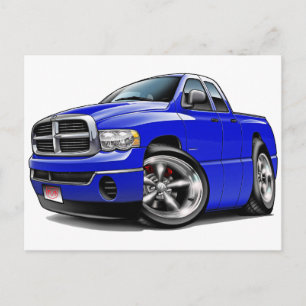 Cartão Postal Caminhão Azul Ram Quad 2003-08
