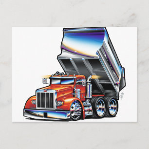 Cartão Postal Caminhão Basculante Peterbilt 357