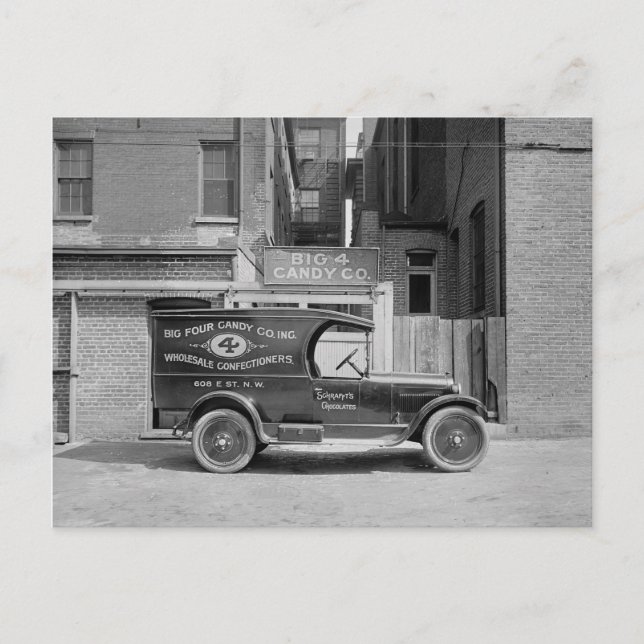 Cartão Postal Caminhão Big Four Candy Co. (Frente)