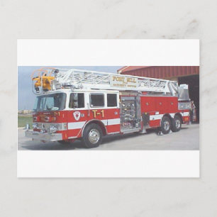 Cartão Postal caminhão de bombeiros