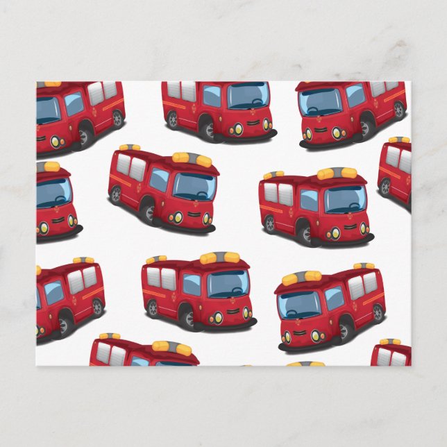Cartão Postal Caminhão de Bombeiros (Frente)