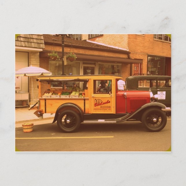 Cartão Postal Caminhão de Comida Clássico (Frente)