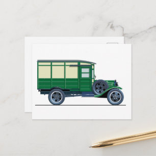 Cartão Postal Caminhão de entrega retrô