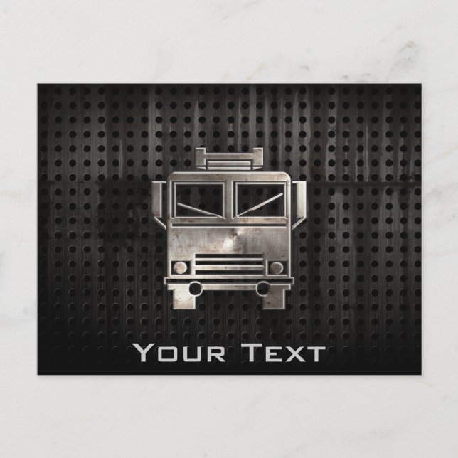 Cartão Postal Caminhão de Incêndio Resistente (Frente)