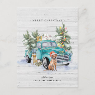 Cartão Postal Caminhão de Natal no estilo Fazenda Rústica