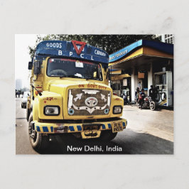 Cartão Postal Caminhão de Nova Delhi