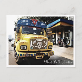 Cartão Postal Caminhão de Nova Deli