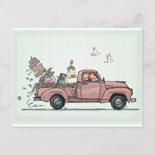 Cartão Postal Caminhão de Recolha Vintage