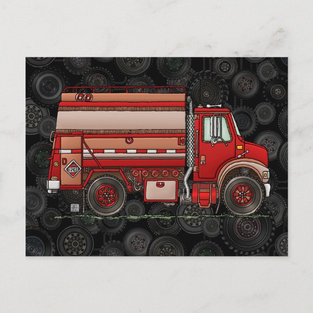 Cartão Postal Caminhão de Tanque Gelado (Frente)