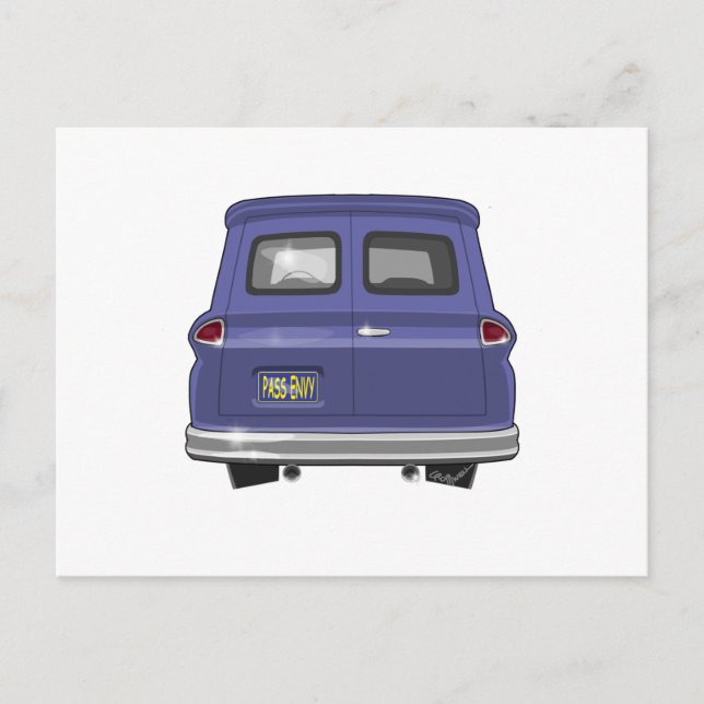 Cartão Postal Caminhão do painel Chevy GMC 1963 (Frente)