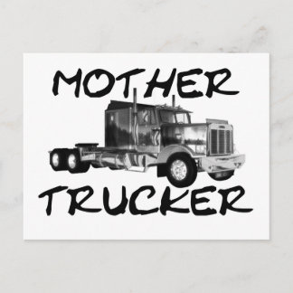 CARTÃO POSTAL CAMINHÃO-MÃE - PRETO E BRANCO