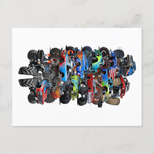 Cartão Postal Caminhão monstro de cartum