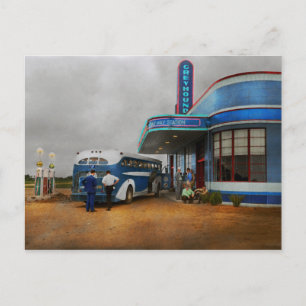 Cartão Postal Caminhão - Ônibus - Meio caminho até 1938