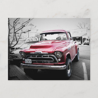 Cartão Postal Caminhão Vermelho Clássico